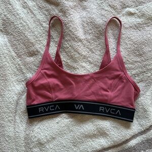 RVCA women’s sports bra pink
